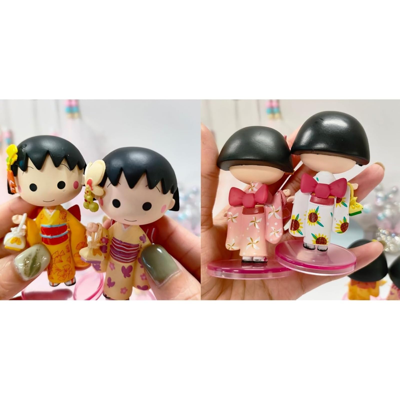Amazon.co.jp: [YAORUI] ちびまる子ちゃん フィギュア PVC製 7.5cm 6個